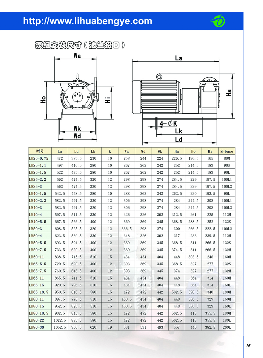 转轮泵选型手册第15页