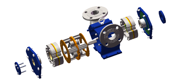 转轮泵爆炸示意图
